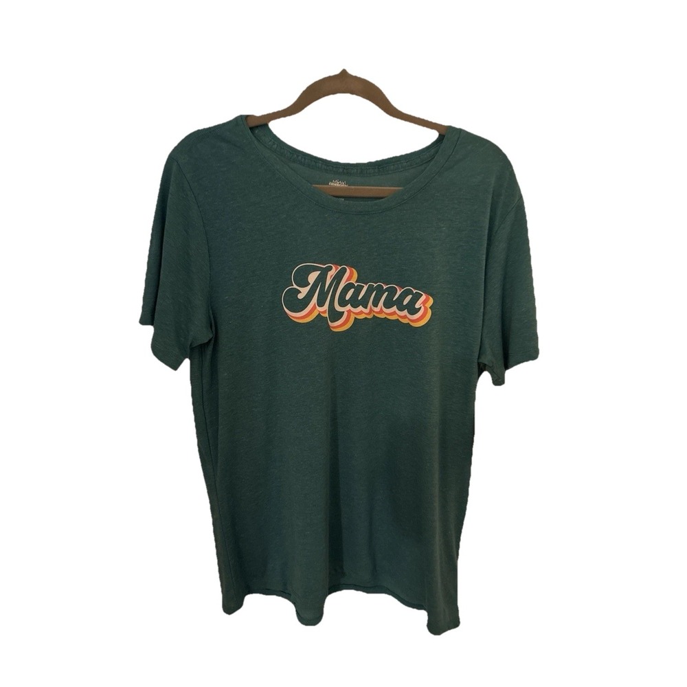 Miami Dolphin's Colors Women's XL Teal "Mama" Crew Neck Short Sleeve T-Shirt New